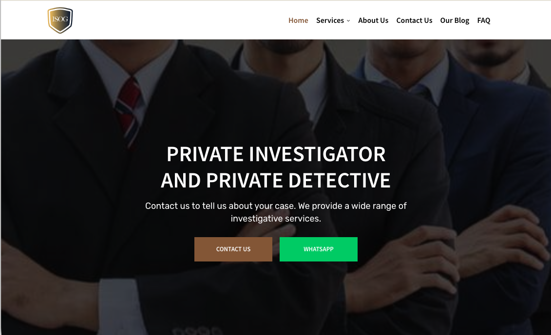 ISOG Website screenshot